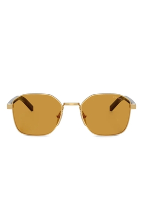 Prada Eyewear geometric-frame sunglasses - Gold