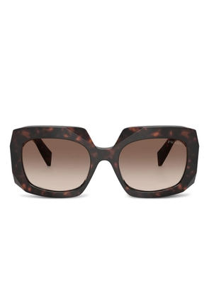 Prada Eyewear Symbole oversized-frame sunglasses - Brown