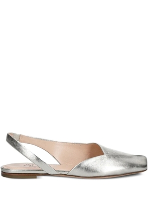 AGL slingback square-toe flats - Grey