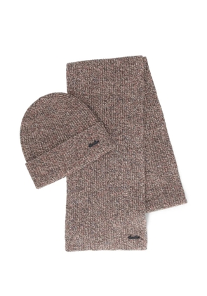 Borsalino virgin wool beanie set - M199