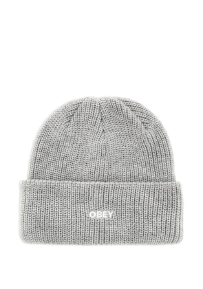 Obey logo beanie hat - Grey