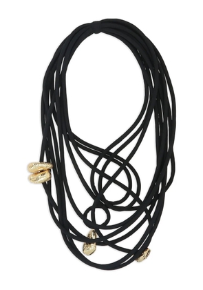 Maria Calderara multiple-straps necklace - Black