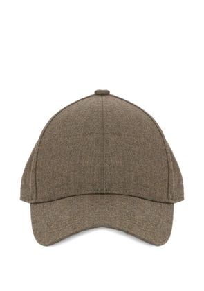Yves Salomon curved-brim cap - Brown