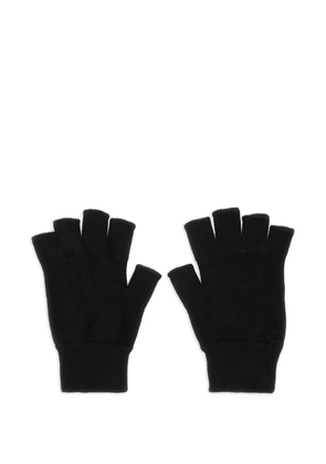 Rick Owens button fingerless gloves - Black