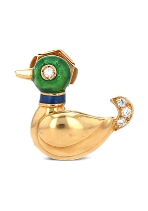 Cartier 18K yellow gold Duck diamond brooch