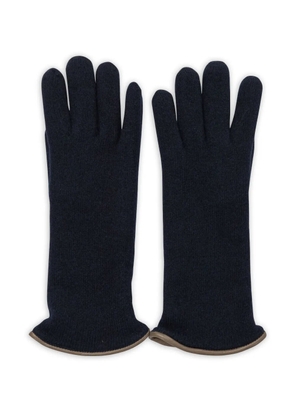 Restelli knitted gloves - Blue