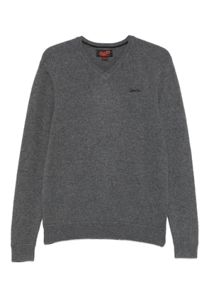 Superdry v-neck sweater - Grey