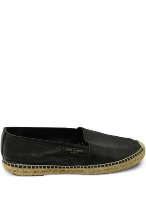 Saint Laurent Pre-Owned leather espadrilles - Black