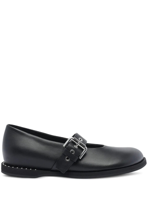 Premiata buckle-detail round-toe ballet flats - Black