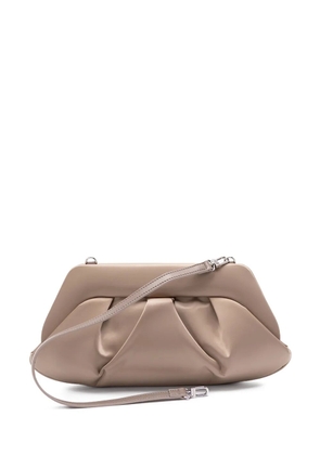 Themoirè pleated clutch bag - Neutrals