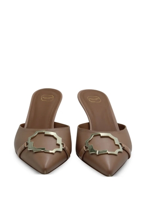 Malone Souliers Missy 45 pointed-toe mules - Brown