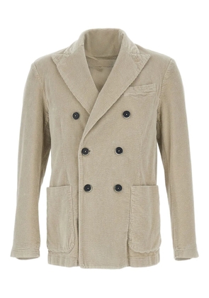 Barena double-breasted corduroy blazer - Neutrals