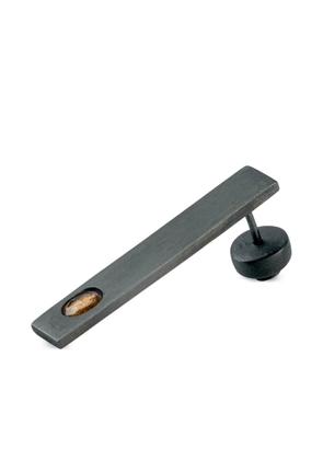 Parts of Four plate sapphire earring - Grey