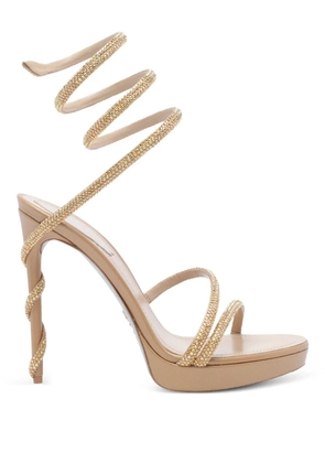 René Caovilla 105mm Margot sandals - Gold