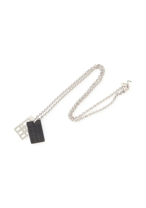 Hermès Pre-Owned 2010s Van Quatre Faubourg plate-pendant necklace - Silver