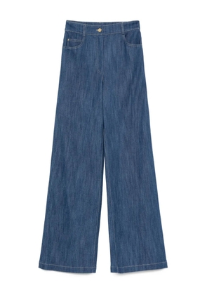 Akris Punto button-fly wide-leg trousers - Blue