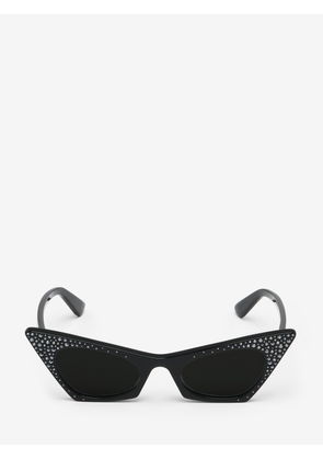 MCQUEEN - Spike Cat-eye Sunglasses - Item 856536J07631056