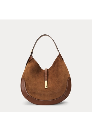 Polo ID Suede Large Shoulder Bag