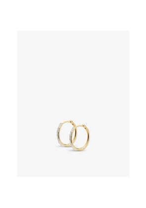 Womens Monica Vinader Riva Wave 18ct Yellow-Gold Vermeil and Diamond Earrings