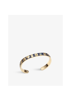 Womens La Maison Couture With Love Darling Global Goal Remelted-Brass, Zircon and Enamel Cuff Bracelet