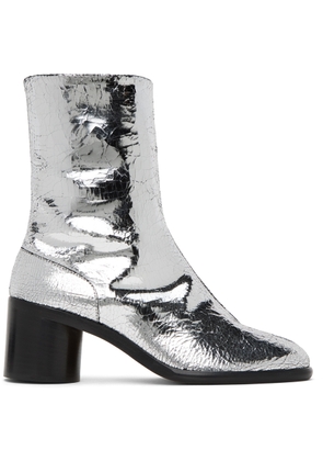 Maison Margiela Silver Broken Mirror Tabi Boots