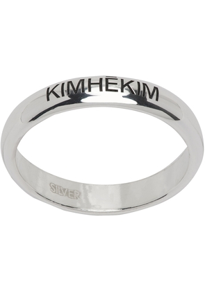 KIMHĒKIM Silver Thin Logo Ring