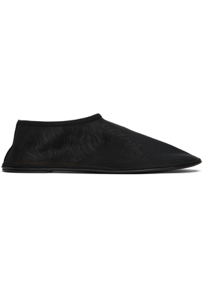 The Row Black Sock Loafers