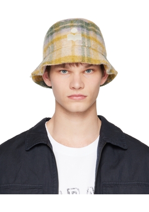 Isabel Marant Beige Check Bucket Hat