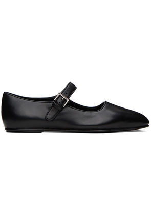 The Row Black Ava Ballerina Flats