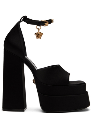 Versace Black Aevitas Heeled Sandals