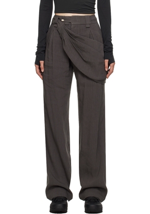 HYEIN SEO Gray Belt Bag Trousers