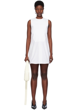 Jil Sander White Seam Pocket Minidress