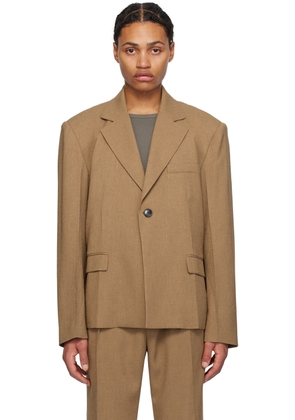 lesugiatelier Tan Tailored Blazer