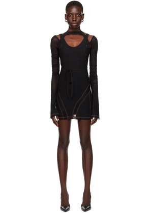 SRVC Black Marfa Minidress