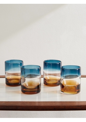 The Conran Shop - Set of Four Ombré Glass Tumblers - Men - Orange