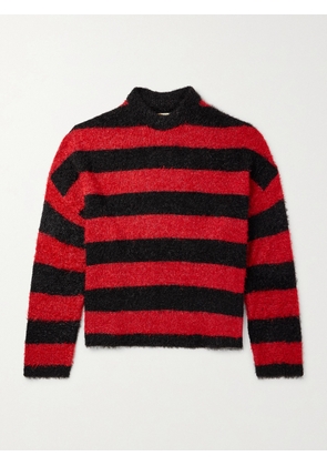 SAINT MXXXXXX - Glittered Striped Knitted Sweater - Men - Black - S