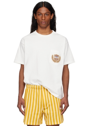 Bode Off-White Sportsman Patch Pocket T-shirt