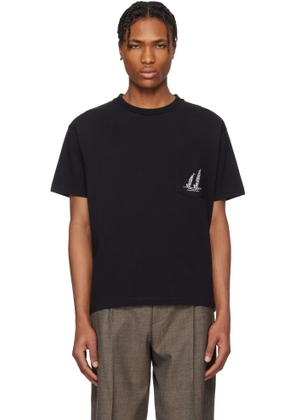 Bode Black 'Recreation' Sails Pocket T-shirt