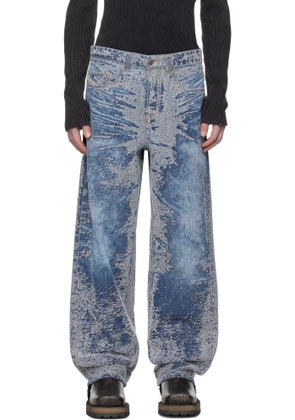 Diesel Blue Relaxed 2001 D-Macro Jeans