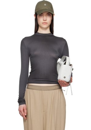 Acne Studios Black Spray-Dyed Long Sleeve T-shirt