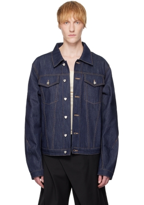 CMMAWEAR SSENSE Exclusive Navy Raw Denim Jacket