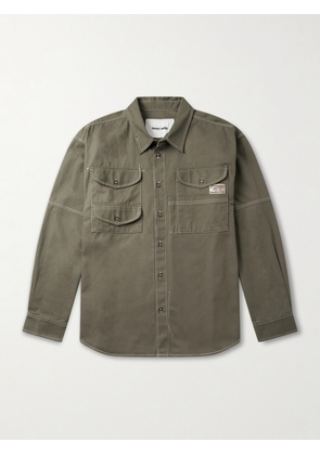 Story mfg. - Organic Cotton-Twill Shirt - Men - Brown - XS