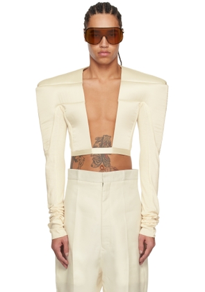 Rick Owens Off-White Hollywood Tight Top Jacket