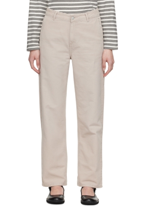 Carhartt Work In Progress Beige Pierce Straight Trousers