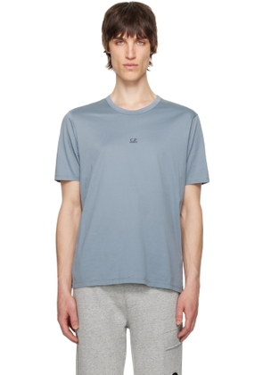 C. P. Company Gray 70/2 Mercerized Jersey Printed Logo T-Shirt