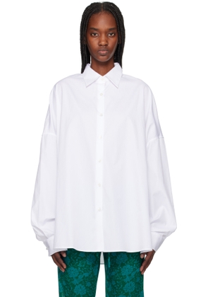 Dries Van Noten White Cotton Poplin Shirt