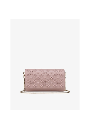 Womens Christian Louboutin Paloma Leather Chain Wallet