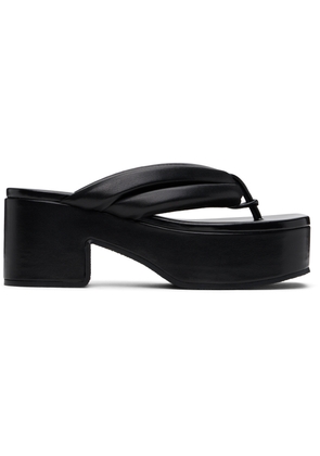 Dries Van Noten Black Platform Sandals