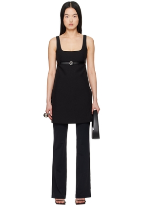 Coperni Black Belted Tailored Minidress
