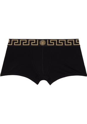Versace Underwear Black Greca Border Boxer Briefs